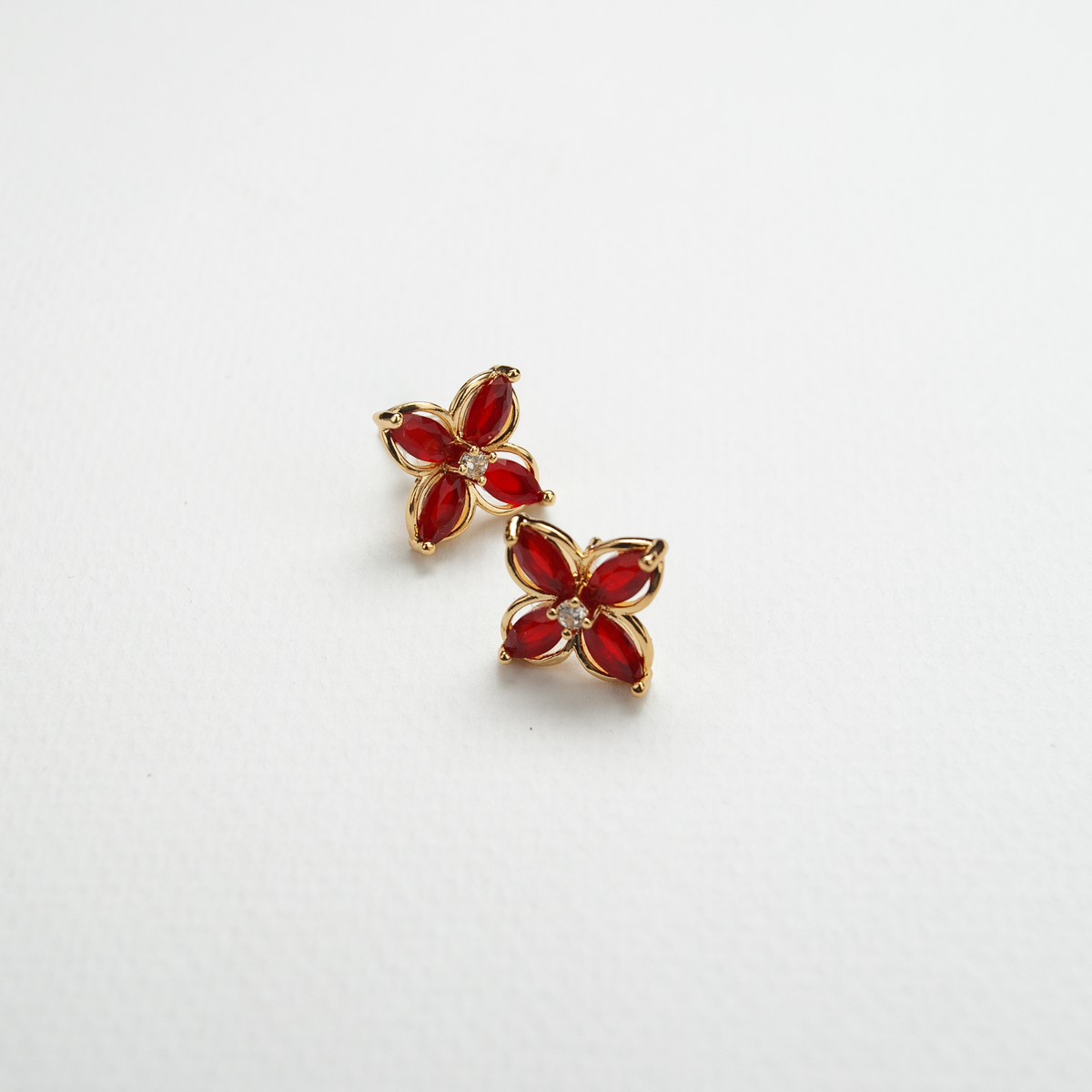 Symphony Earrings Red