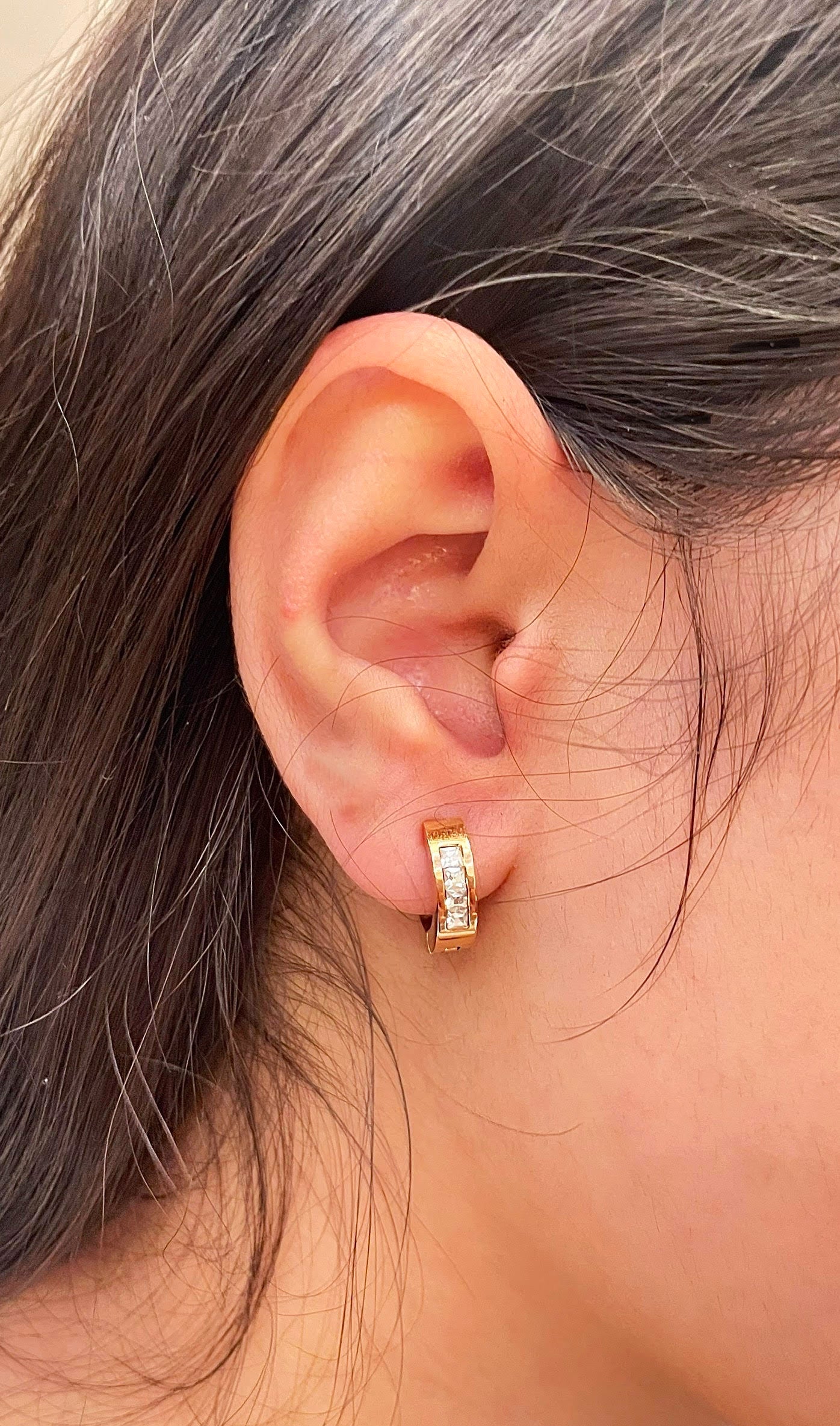 Golden Huggies - Earrings