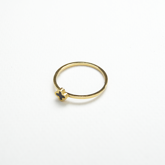 VC Black Minimalistic Ring