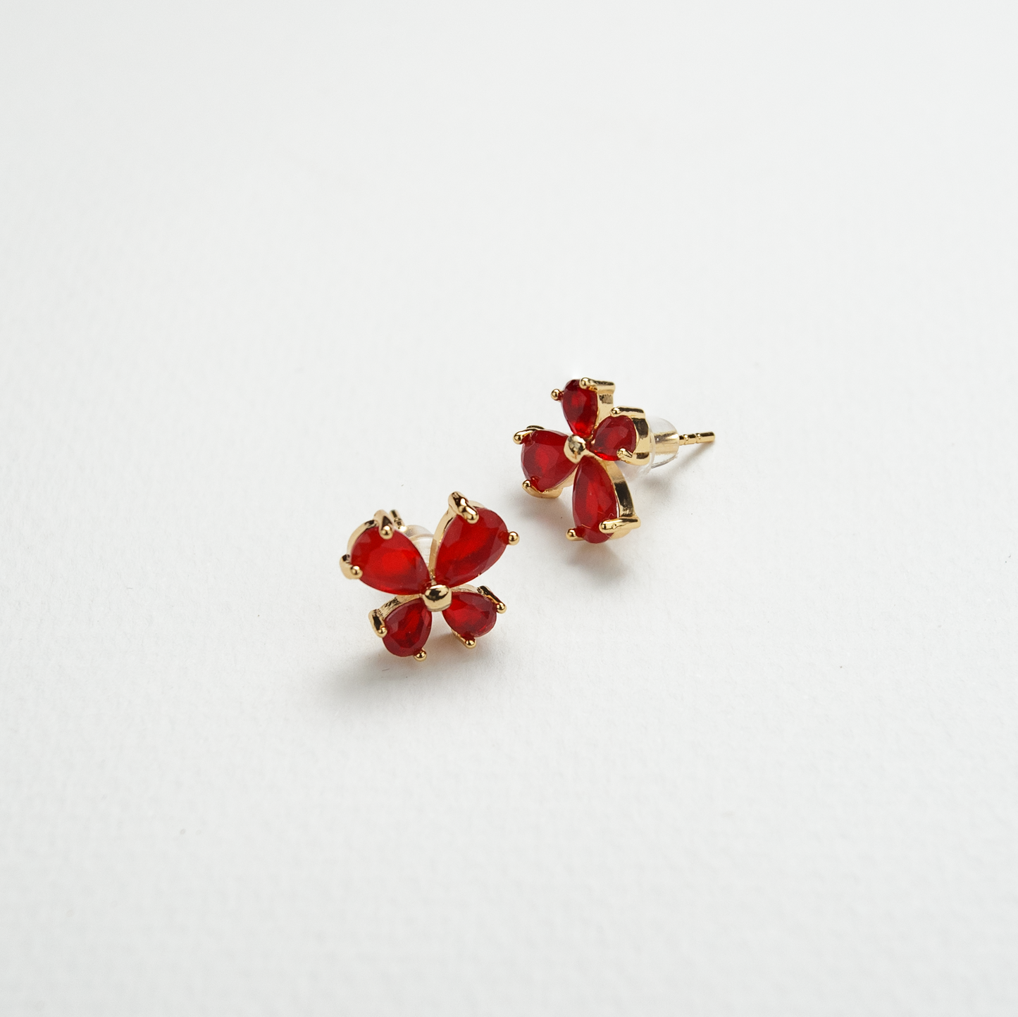 Lara Red Studs