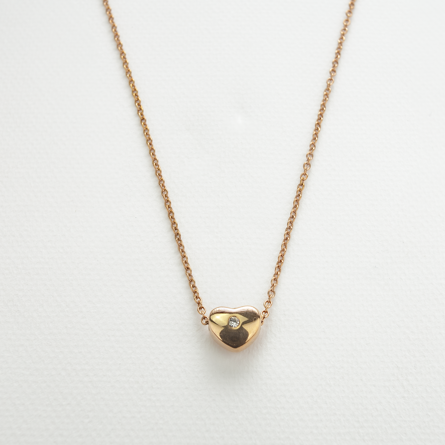 Golden Heart Pendant Necklace