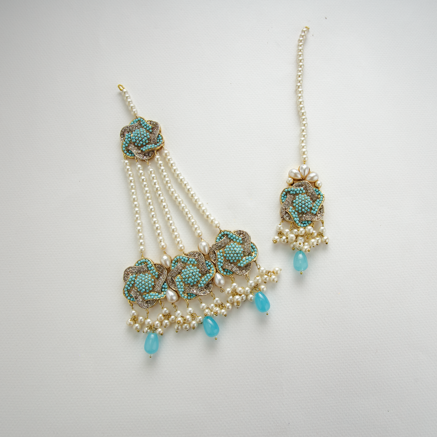 Starry Nights Set (Tikka Ghumar Earrings Necklace) Frozi