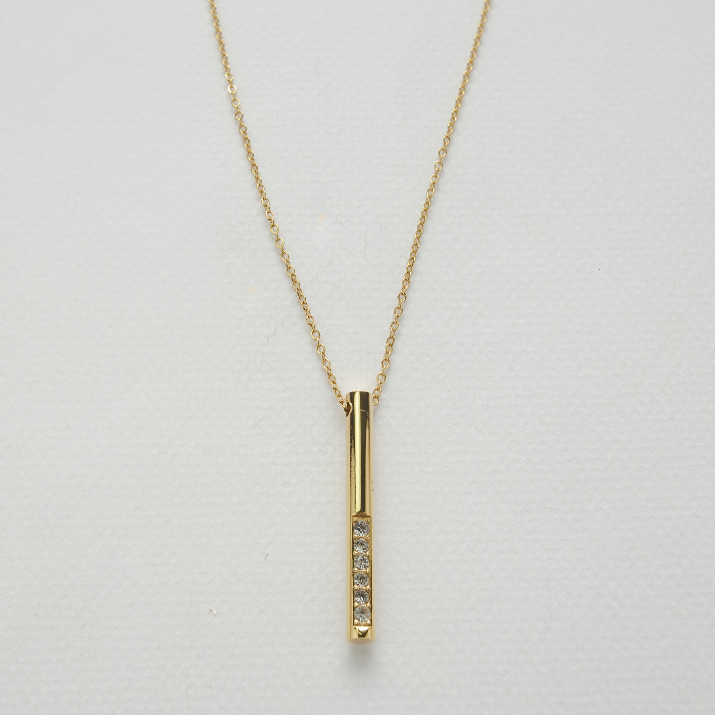 Gold Plated CylBar Necklace