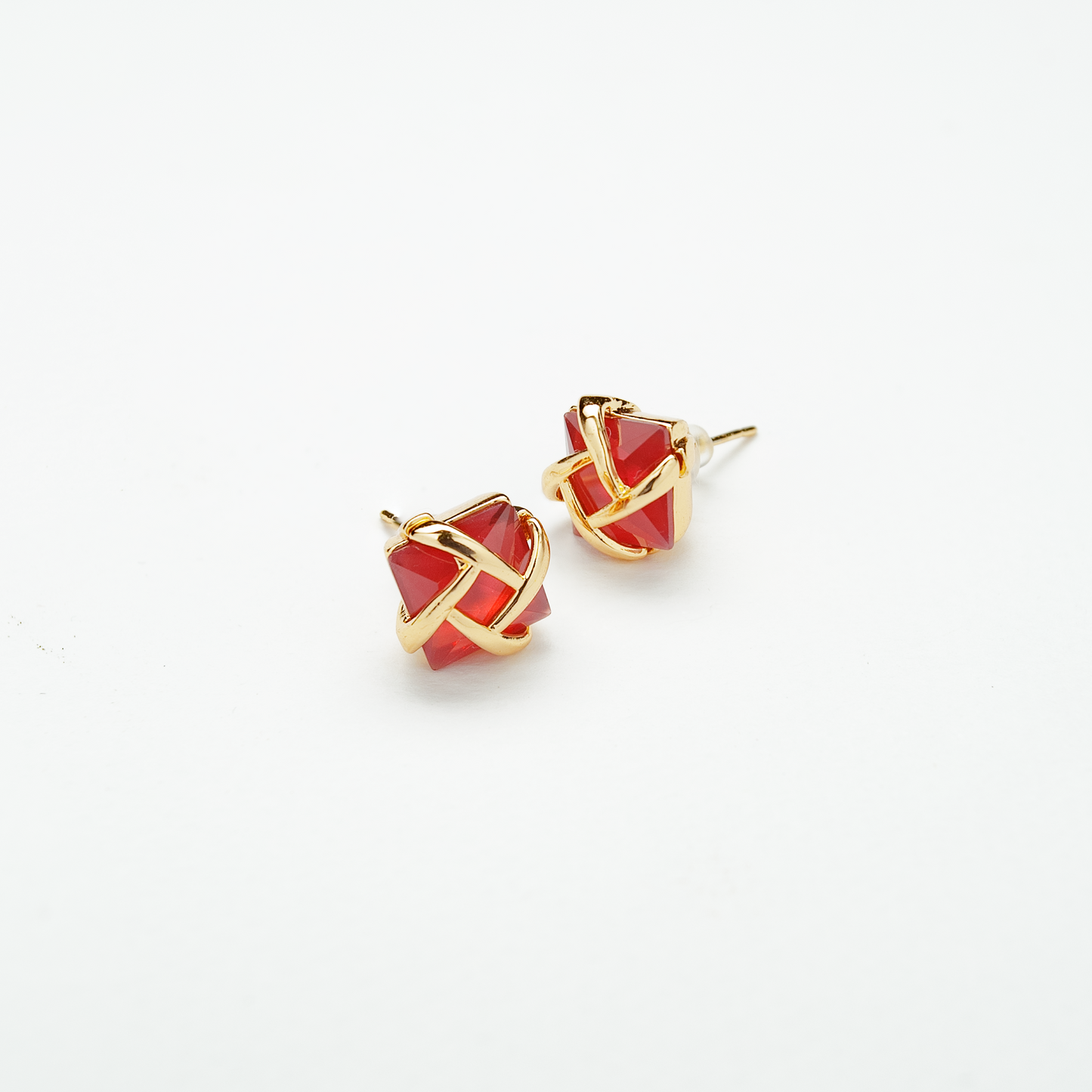 Classic Crystal Red Studs