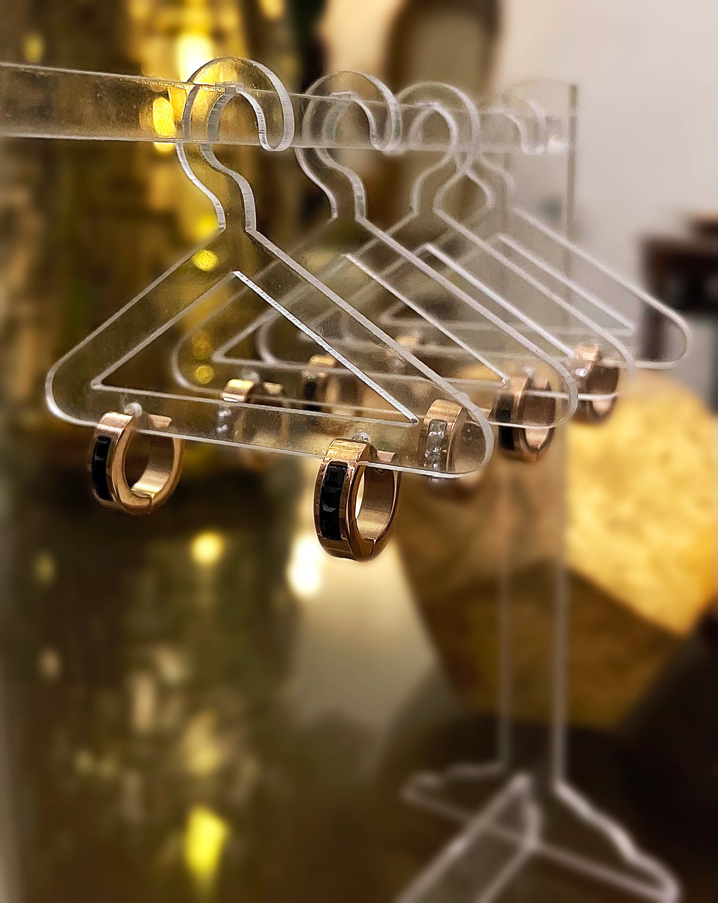 Golden Huggies - Earrings