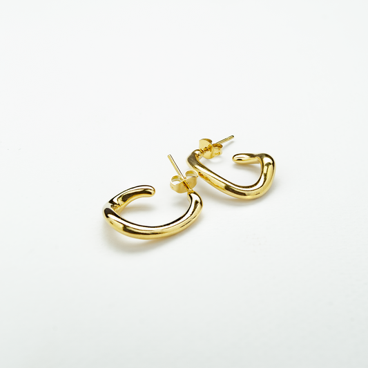 Gold Swirls Earrings