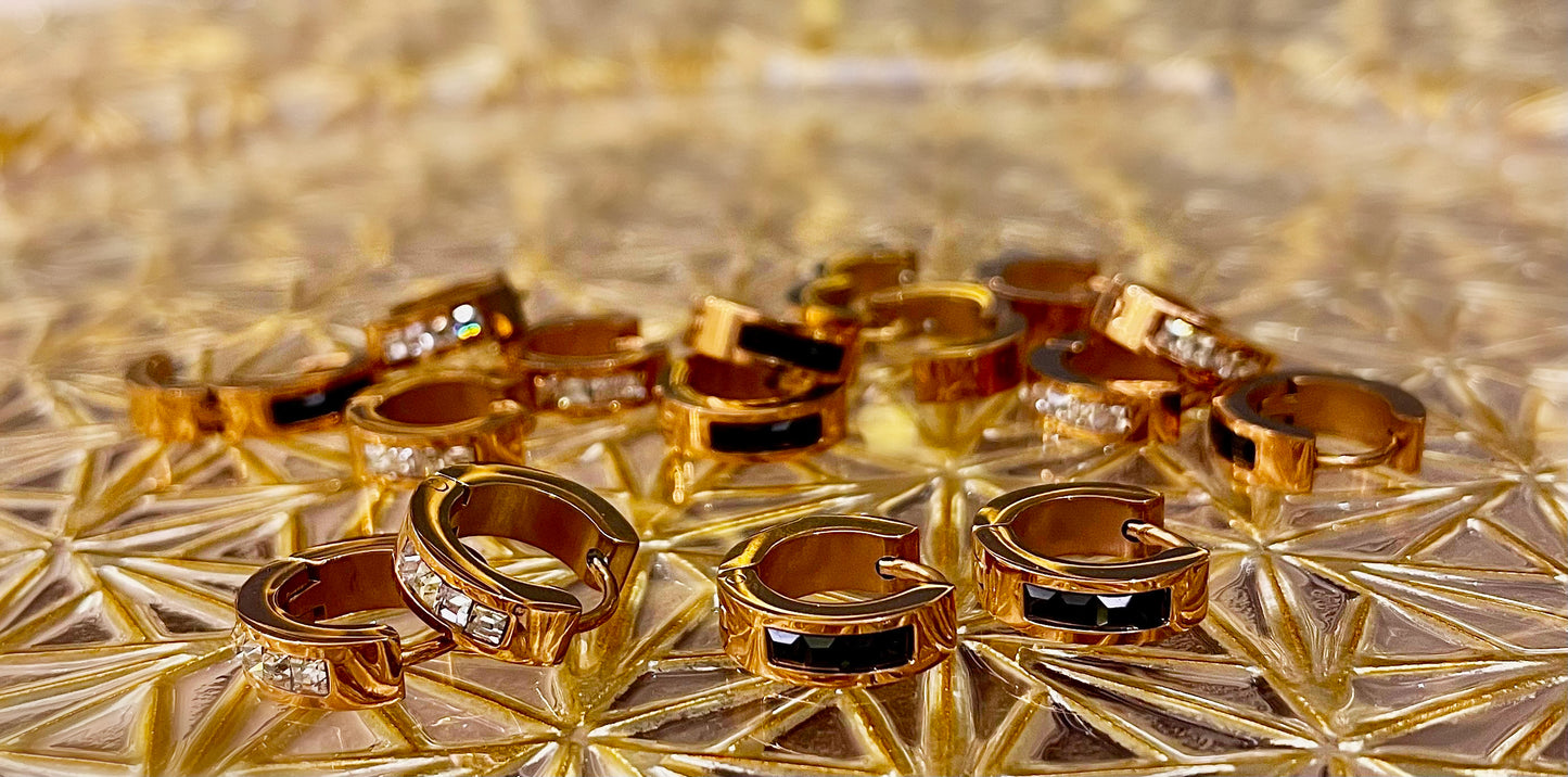 Golden Huggies - Earrings