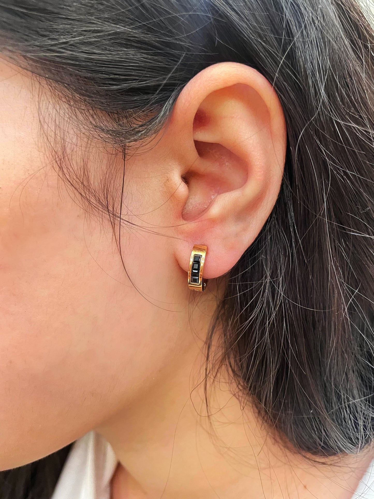 Golden Huggies - Earrings