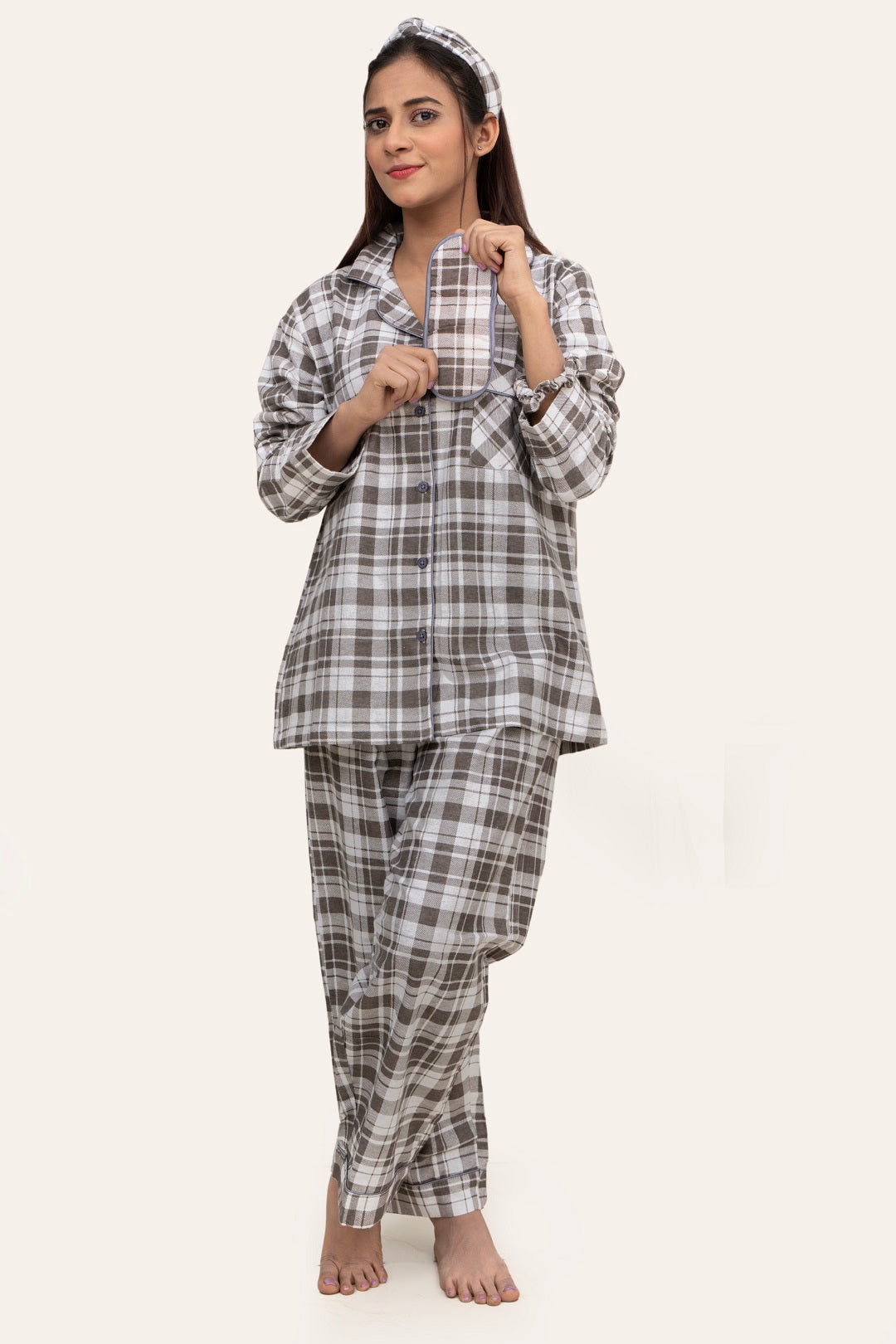 Grey Flannel Cotton PJ