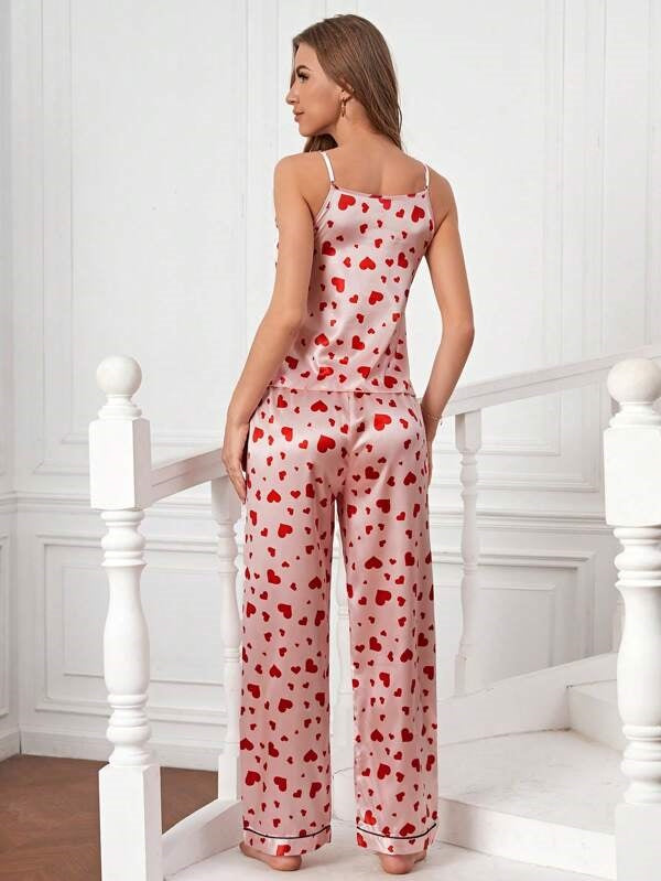 Red Hearts - Cami & Pajama set