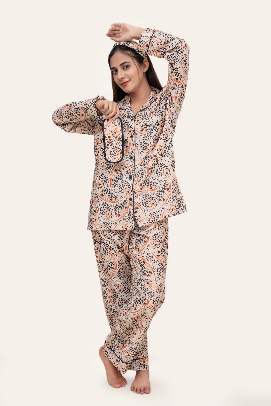 Cheetah Print -Turkish Cotton PJ