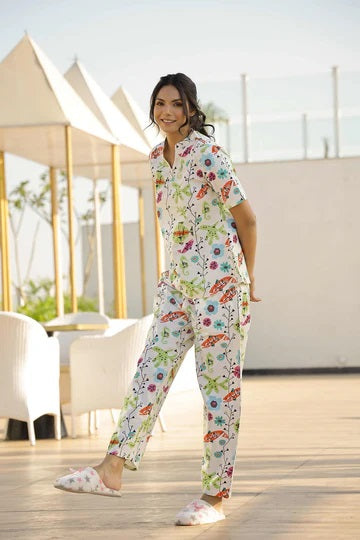 Seaside Serenity Poly-Viscose Pyjama