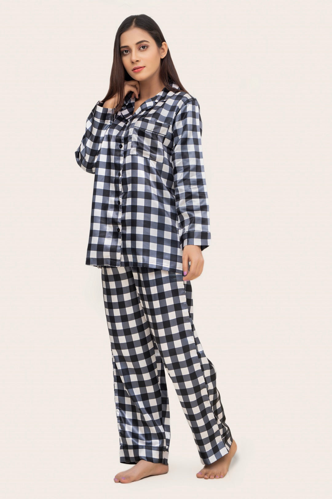 Black & White Chequered PJ