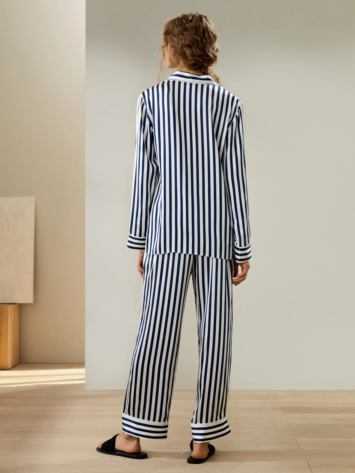 Navy Stripe Pajama Set