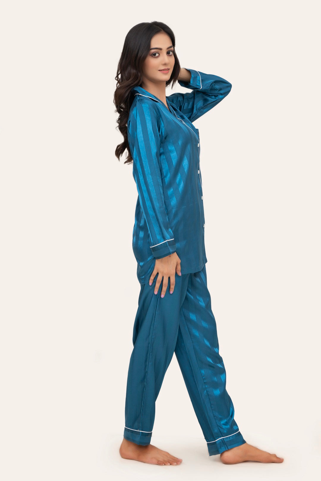 Shadow Stripe PJ - Teal