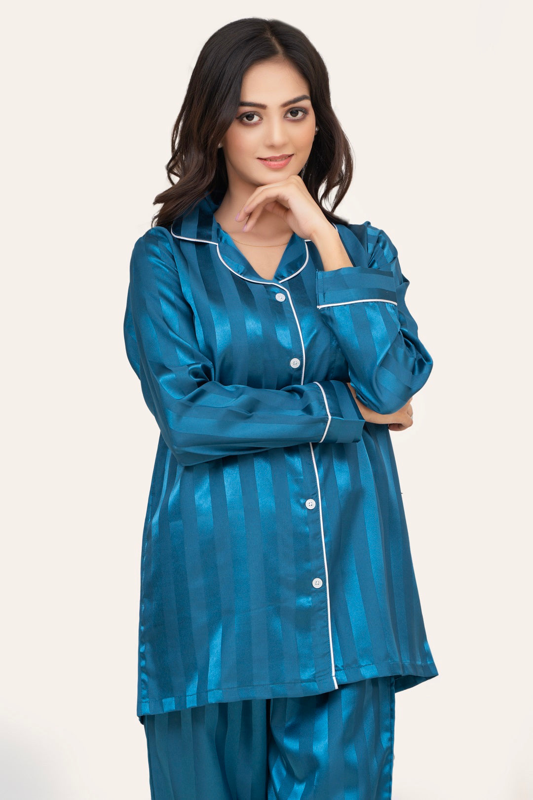 Shadow Stripe PJ - Teal