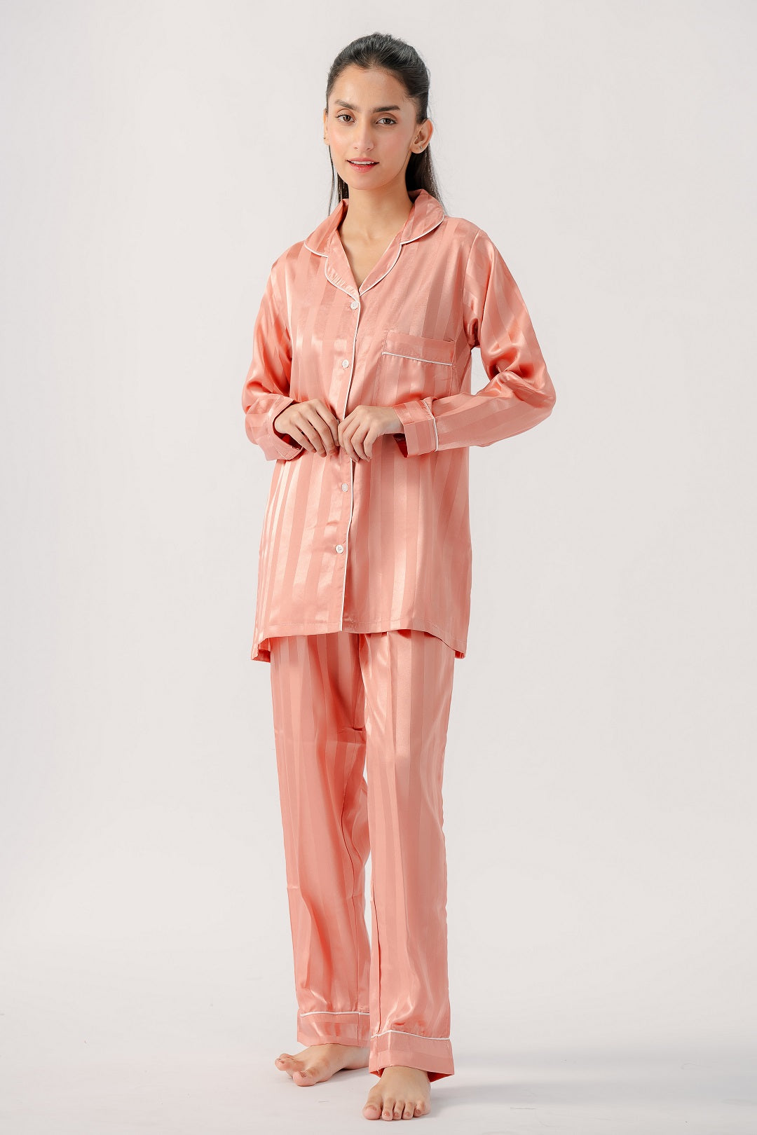 Shadow Stripe PJ - Pink