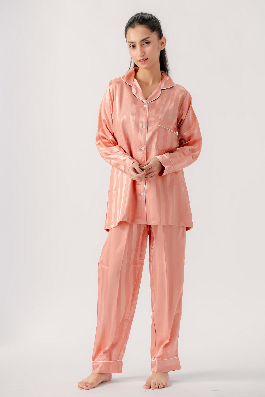 Shadow Stripe PJ - Pink