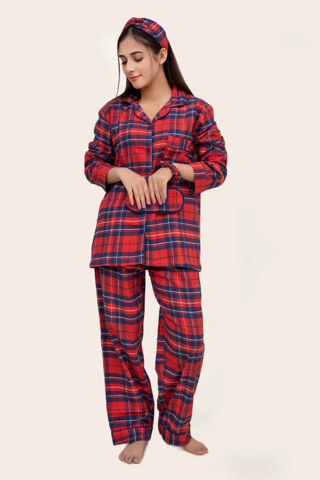 Red/Blue Flannel Cotton PJ