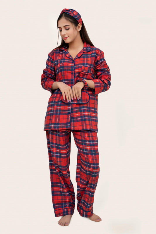 Red/Blue Flannel Cotton PJ