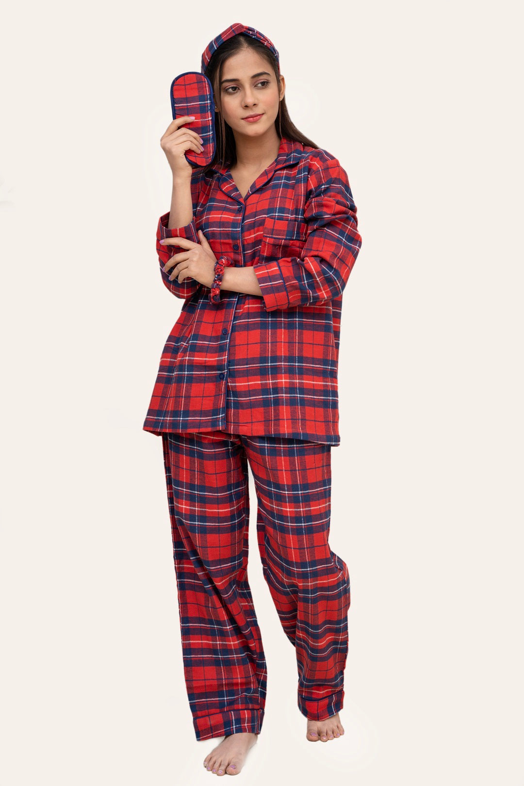 Red/Blue Flannel Cotton PJ