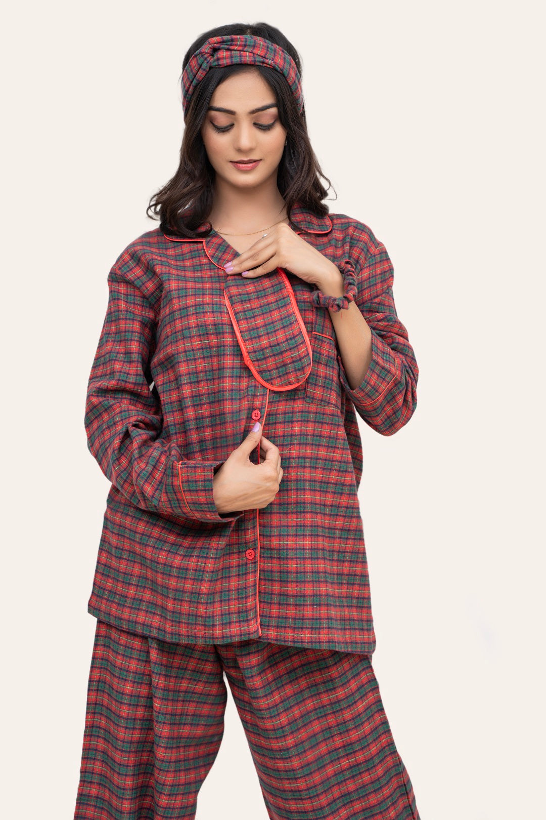 Plaid Flannel Cotton PJ