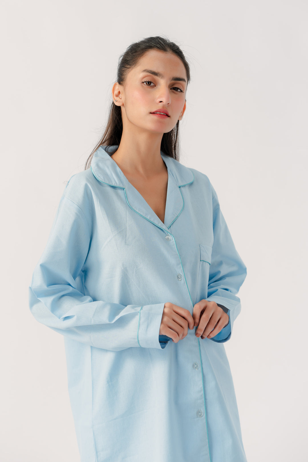 Cotton Sky Blue PJ set