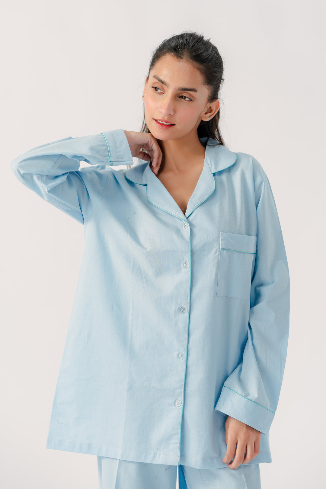 Cotton Sky Blue PJ set