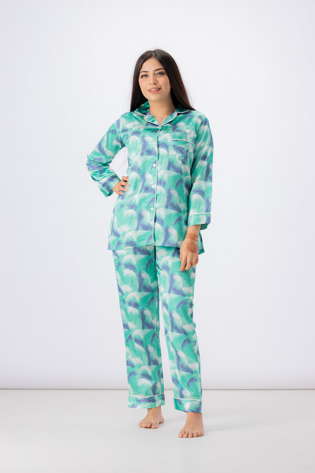 g&g - Women's Short-sleeve Silk PJ Set