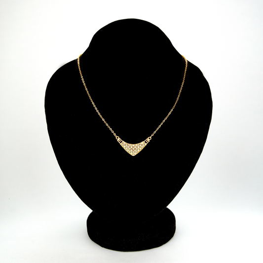 Golden grid Necklace