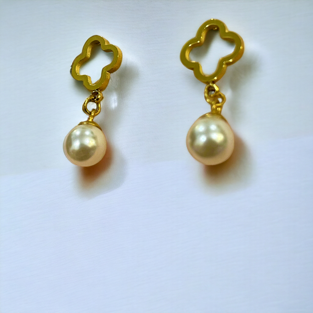 VC Pearl Drop Earrings