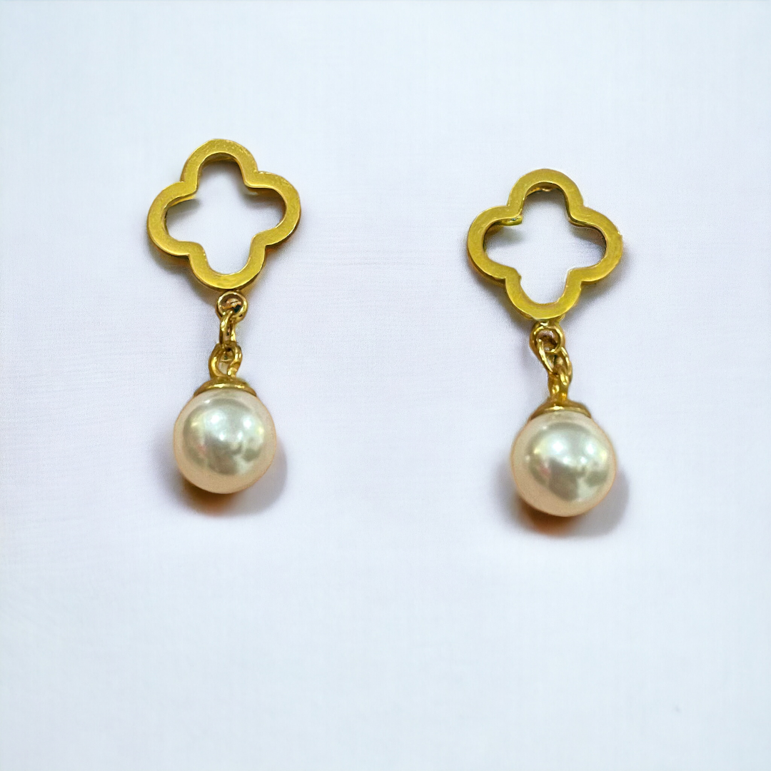 VC Pearl Drop Earrings