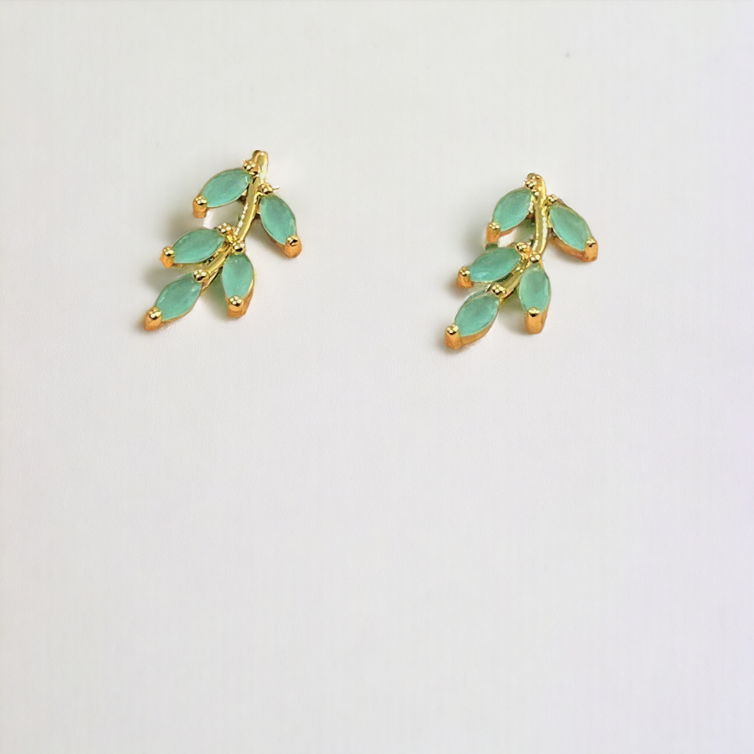 Green Stem Earrings