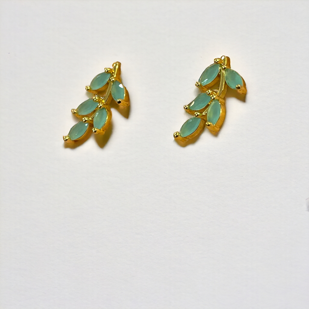 Green Stem Earrings