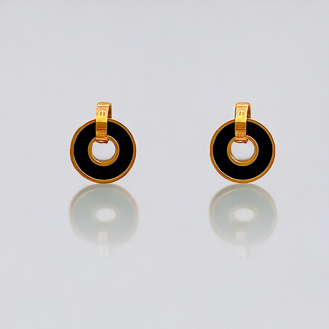 Black Golden leve Earring