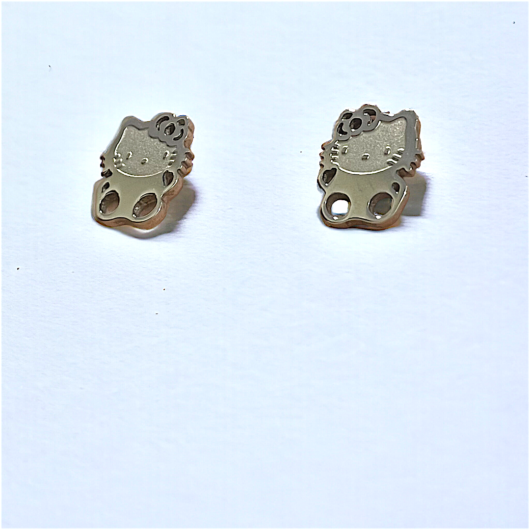 Hello Kitty Studs - Stainless Steel