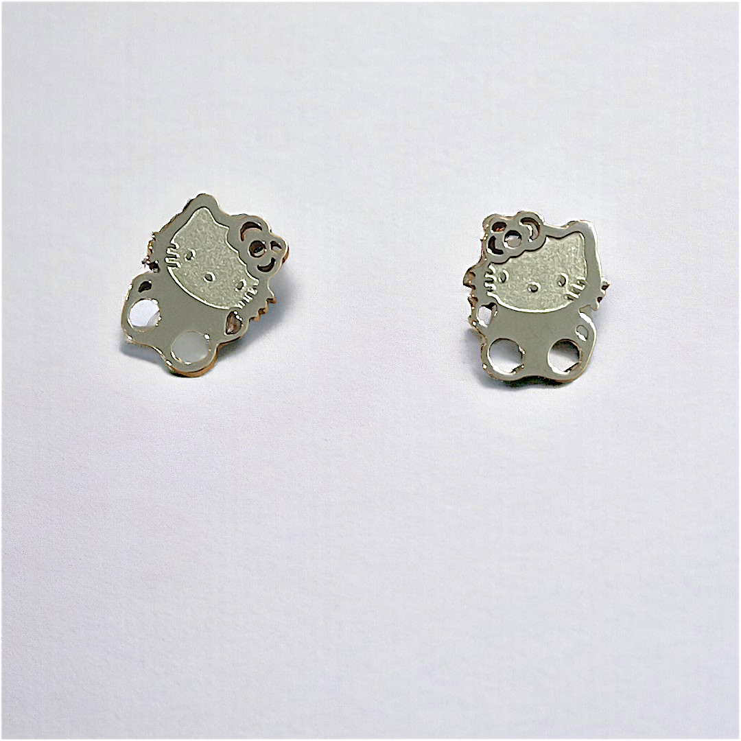 Hello Kitty Studs - Stainless Steel