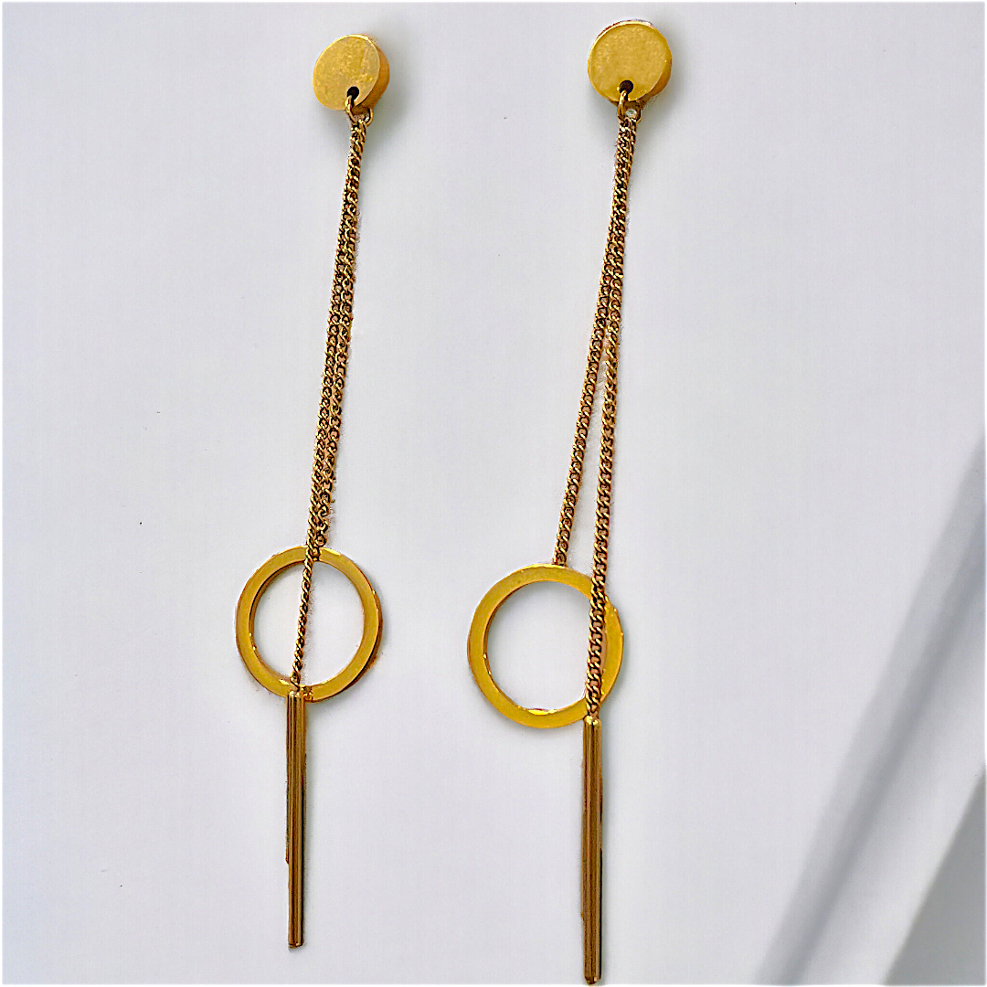 Golden Drop Earrings