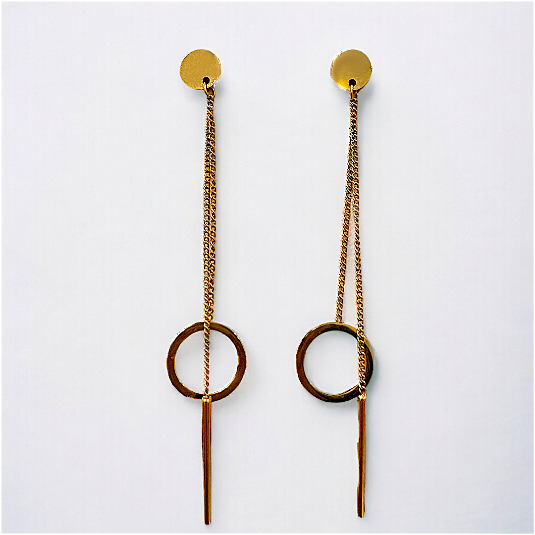 Golden Drop Earrings