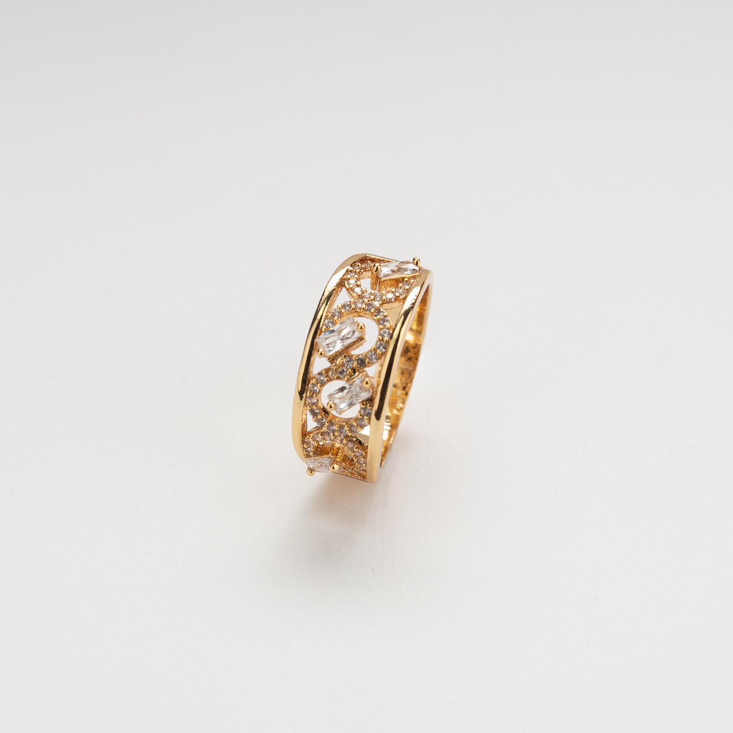 Butterfly Golden Zircon Ring