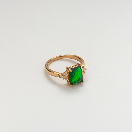 Simulated Emerald Ring