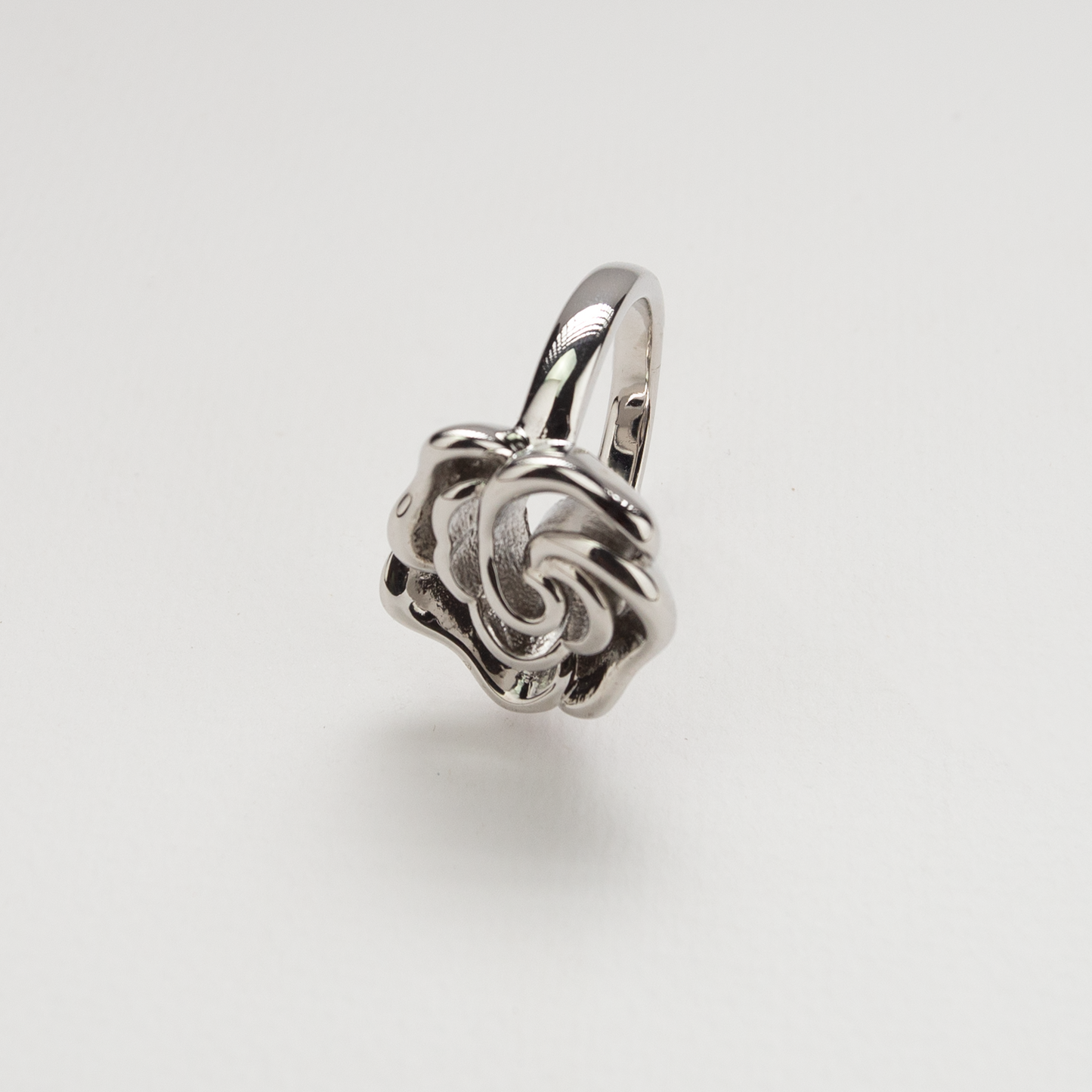 Rose Ring In Stainless Steel