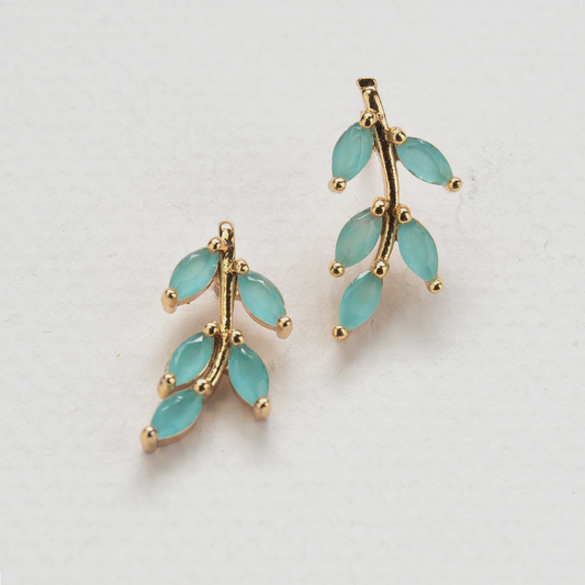 Turquoise Stem Earrings