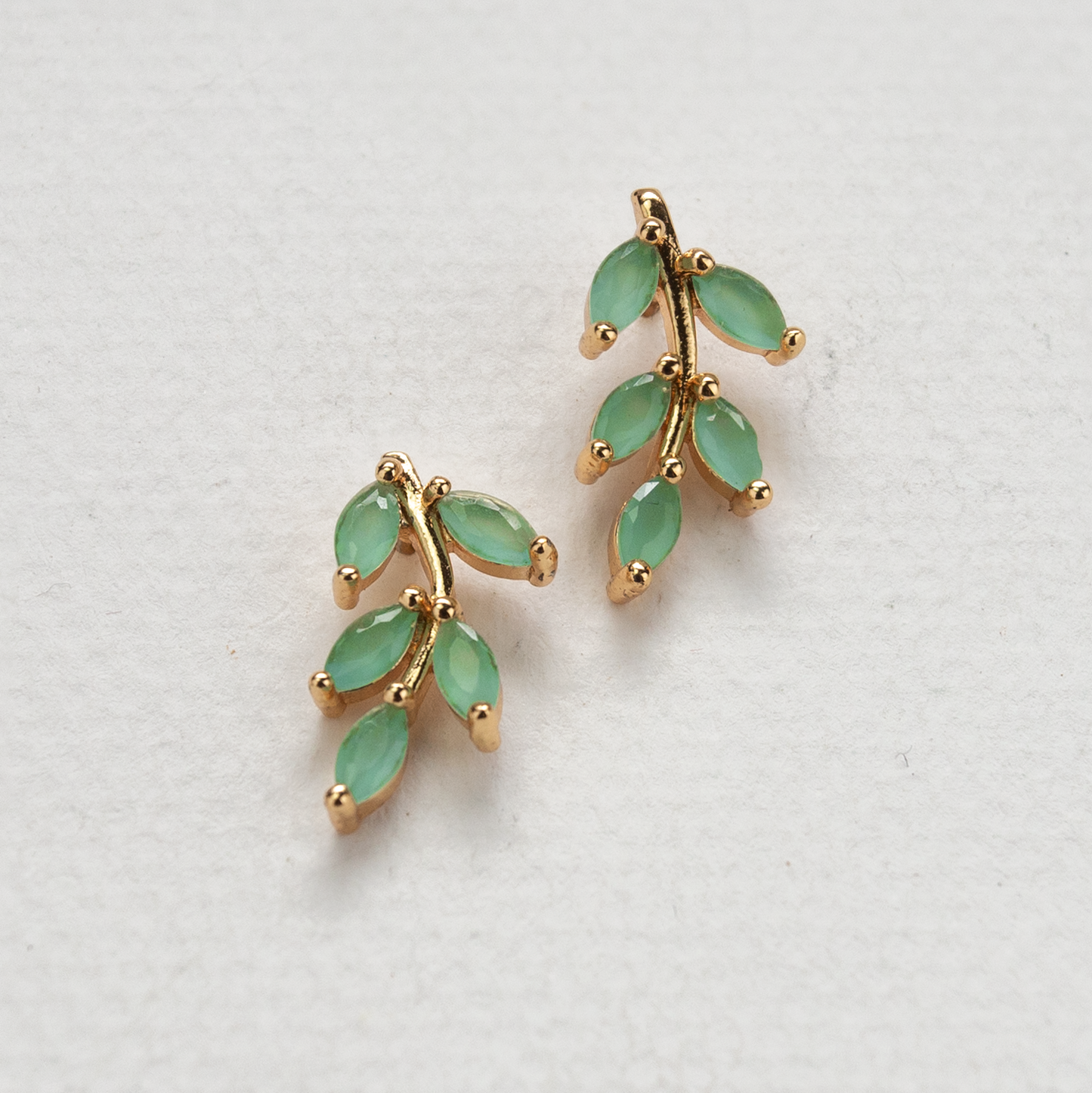 Green Stem Earrings