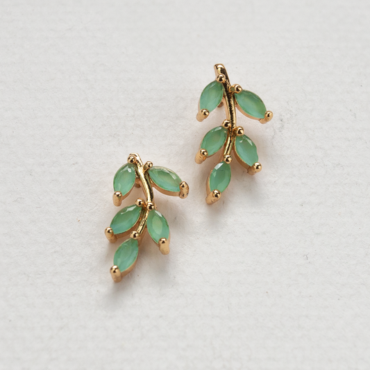 Green Stem Earrings