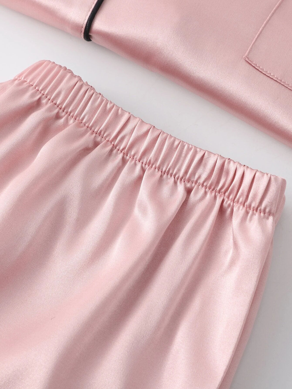 She's Inn Envy Silky Satin Night Dress For Women and Girls 7 Piece Night Wear- Silky Satin Women's Pajama Sets Button Down Sleepwear Loungewear - Night Dress Nighty with Shirt and Trouser by Mid Night Vibes