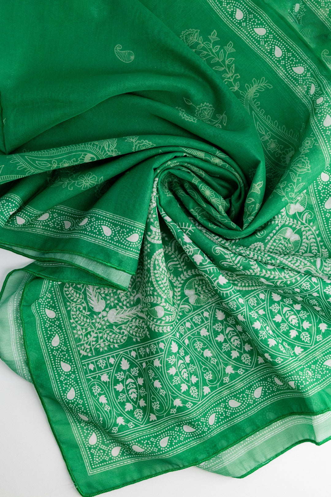 GREEN PRINTED STOLE