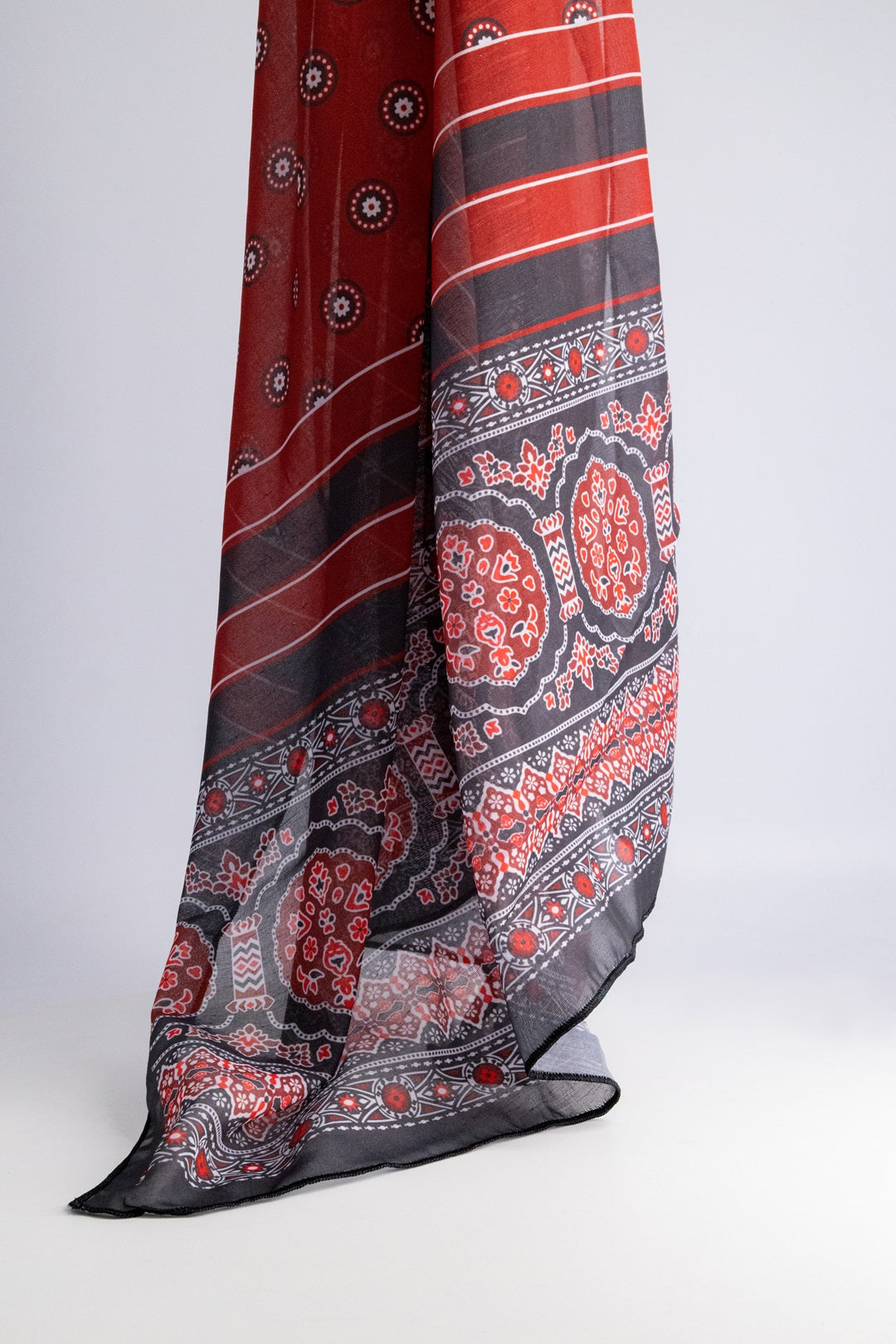 TRADITIONAL RED PRINTED STOLE