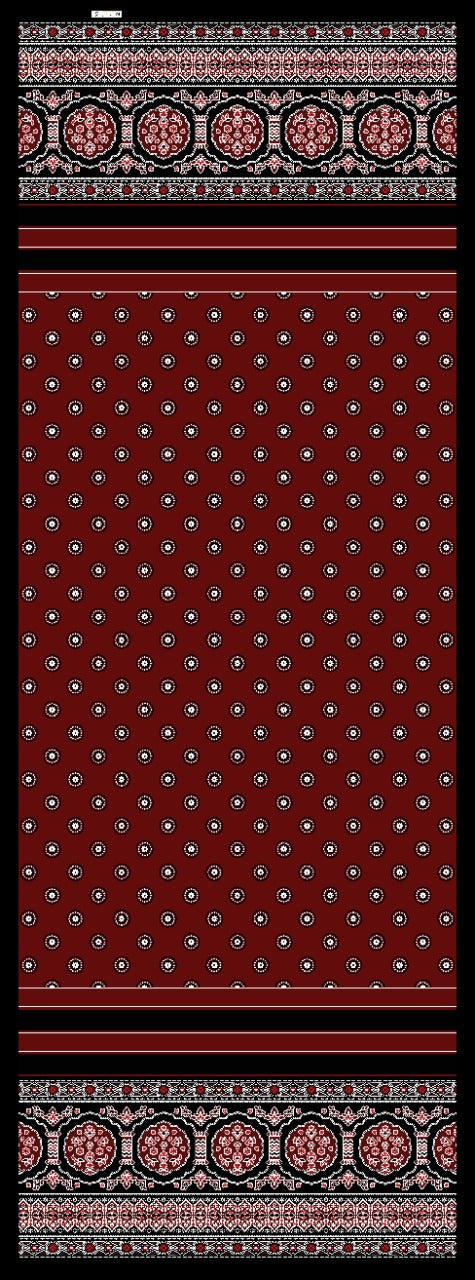 TRADITIONAL RED PRINTED STOLE