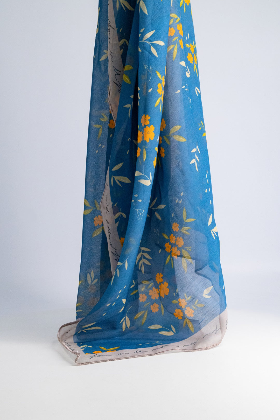 BLUE & YELLOW FLORAL STOLE